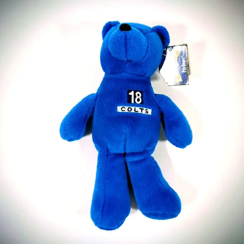 Limited Treasures Peyton Manning Indianapolis Colts NFL Pro Bear #18 Blue 9